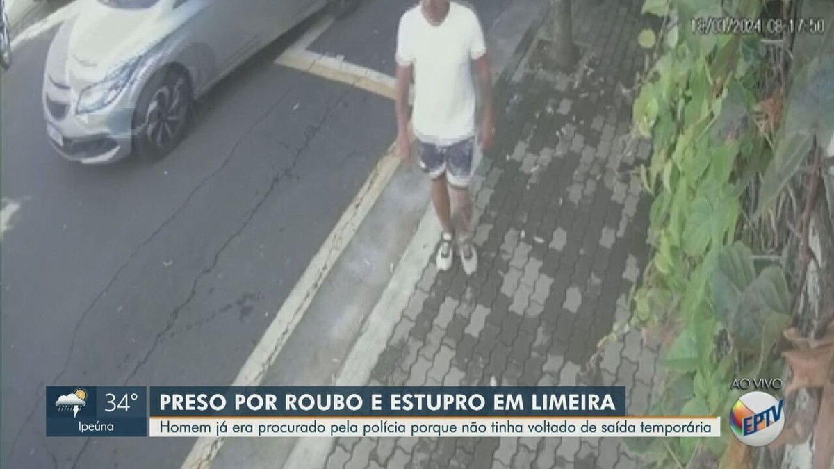 Homem que roubou e estuprou uma mulher em Limeira é preso nesta terça