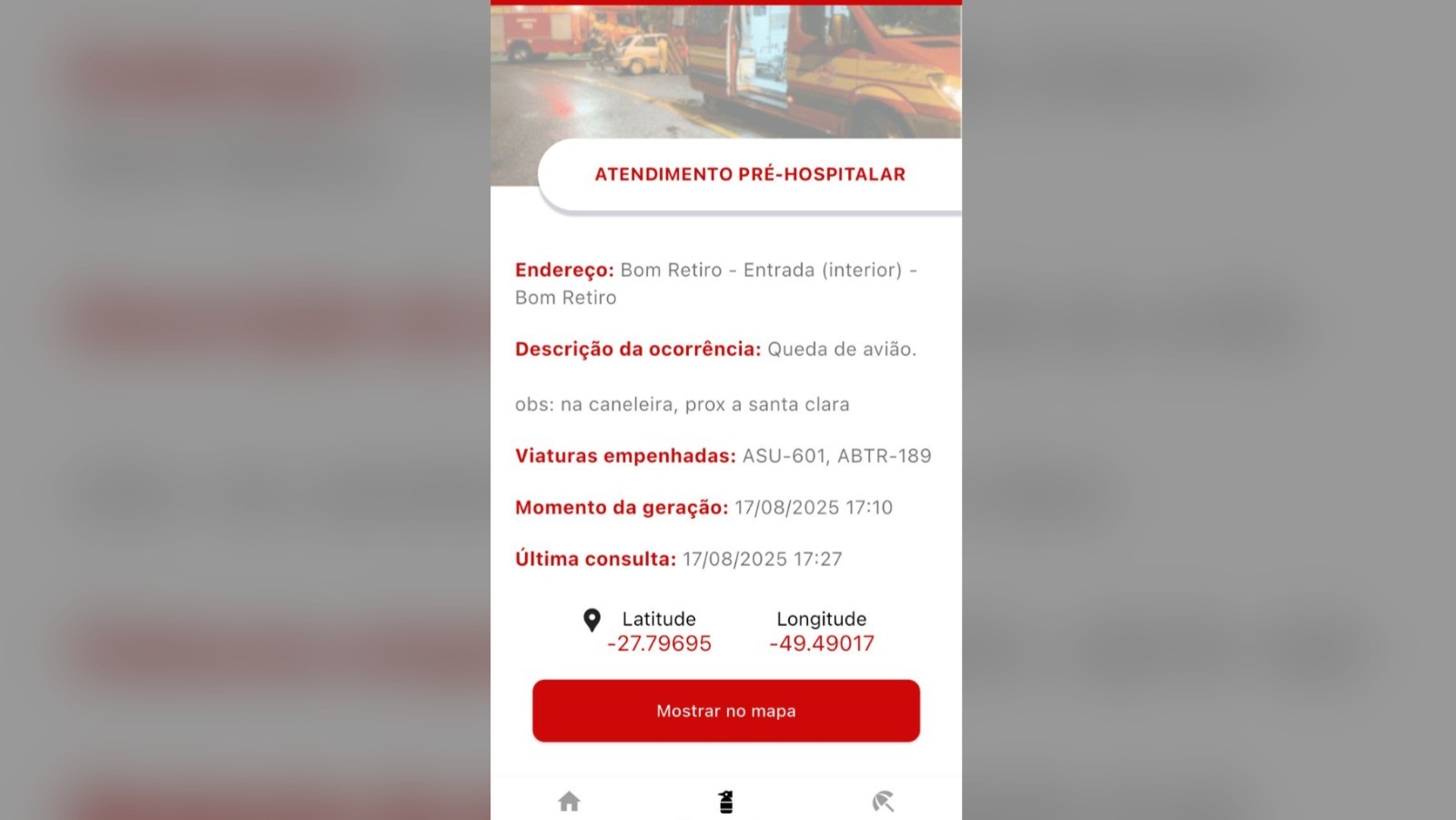 Avião de pequeno porte cai e deixa uma pessoa morta em SC