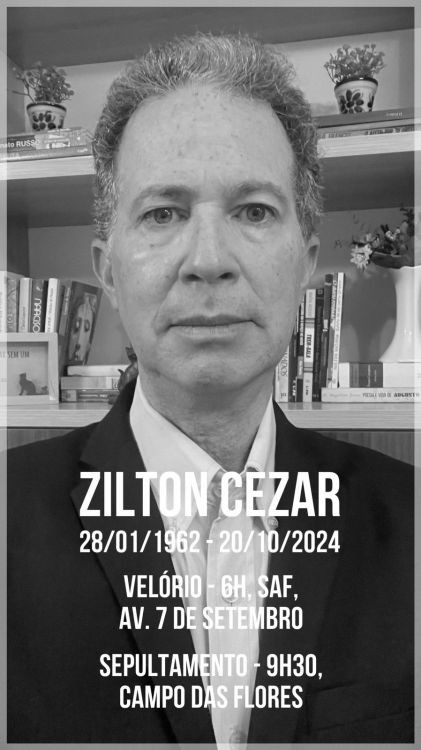 Morre o jornalista e funcionário da Codevasf, Zilton Cézar