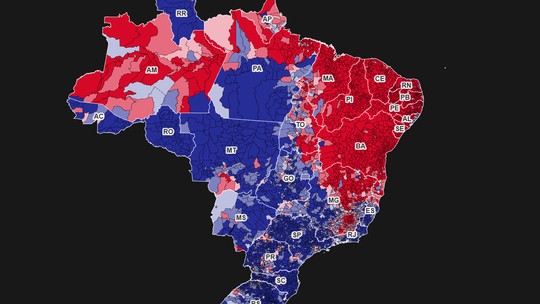 Veja como foi a votação por seção eleitoral em cada uma das mais de 5.500 cidades brasileiras