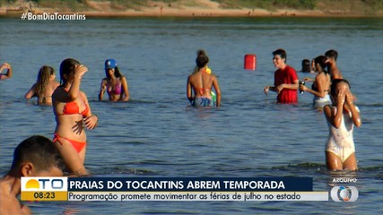 Programação da temporada de praia movimenta as férias em julho no Tocantins