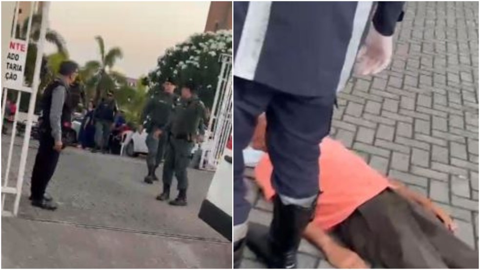 Polícia prende empresário de 43 anos suspeito de agredir idoso em condomínio de luxo em Fortaleza. — Foto: Reprodução