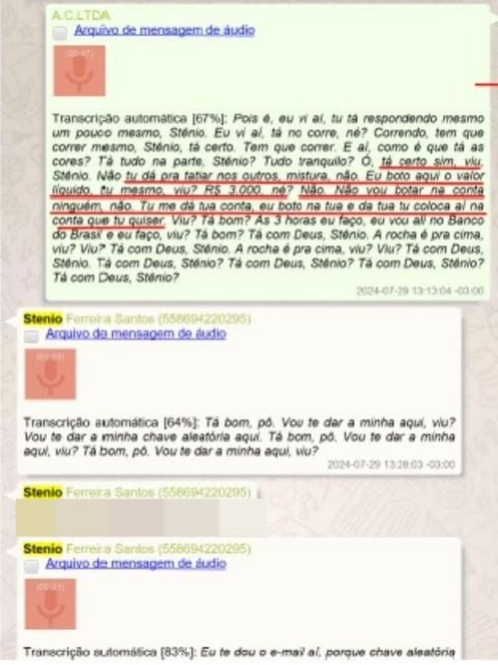 'Gastei R$ 1 milhão' e 'o cargo é nosso': as mensagens apreendidas pela PF no inquérito sobre vereadora suspeita de compra de votos com apoio de facção — Foto: Divulgação