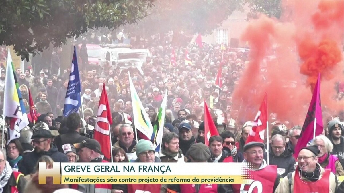 França Tem Dia De Greve Geral Contra Reforma Da Previdência Mais De 800 Mil Participam De 3780