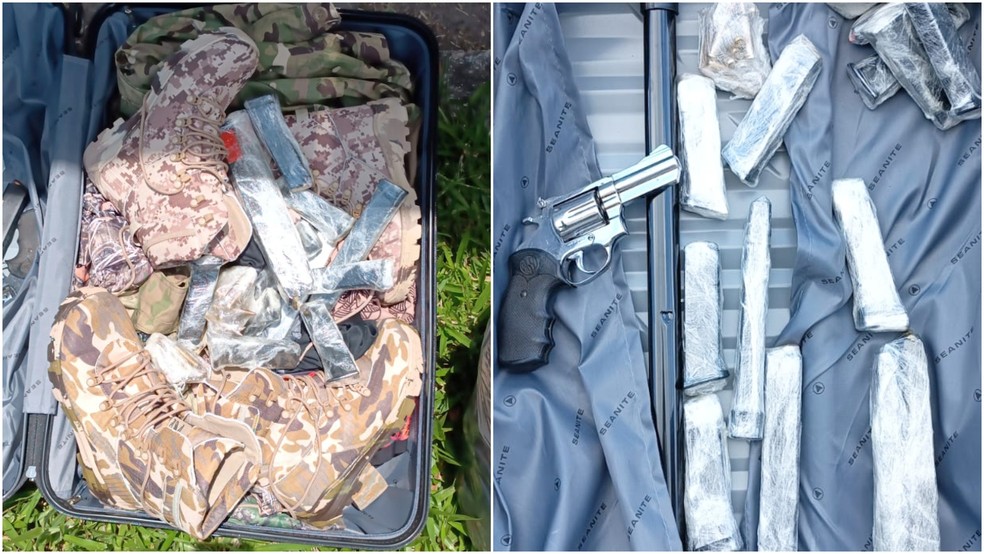 suspeitos estavam em um ônibus fretado que saiu do Rio de Janeiro, passando pelas comunidades do Complexo do Alemão, Rocinha e Rio das Pedras, com destino a Guaraciaba, no interior do Ceará. — Foto: PRF/ Divulgação