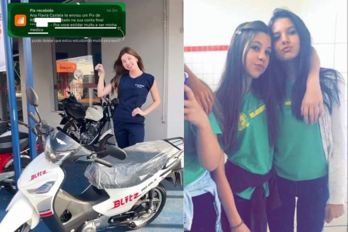 Ana Castela faz PIX e dá de presente moto a amiga de infância