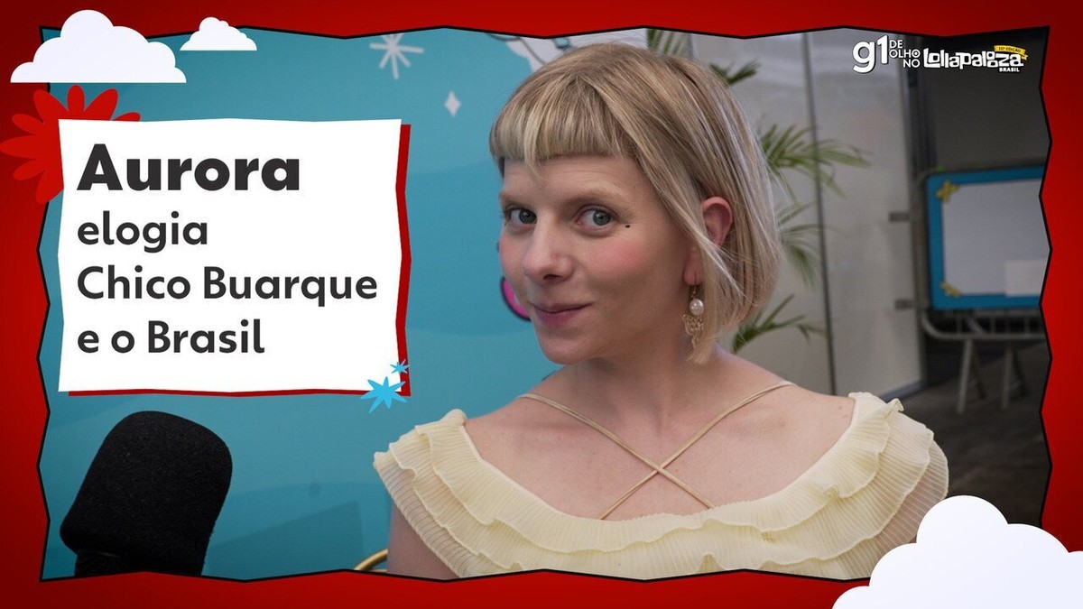 Aurora diz que ama Chico Buarque e se sente mais em casa no Brasil que na  Noruega; veja vídeo, Lollapalooza 2023