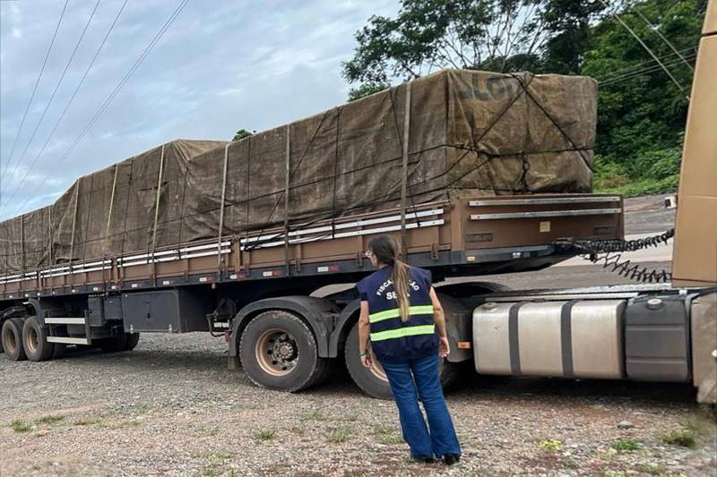 Sefa apreende 44 toneladas de sucata de cobre na rodovia Transamazônica, sudeste do Pará