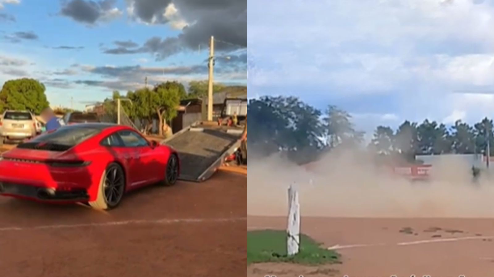 Porsche e picape usadas em 'cavalo de pau' são recolhidas após manobras perigosas no PI