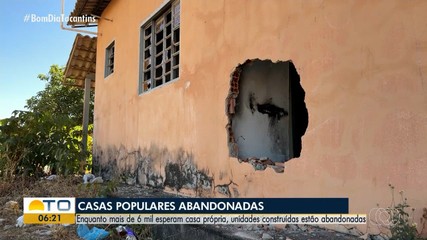 Fila por moradias em Gurupi cresce enquanto casas populares construídas estão abandonadas