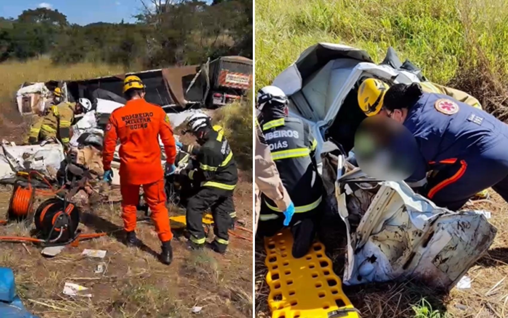 Caminhão mata ocupantes de carro parado em rodovia, dizem bombeiros