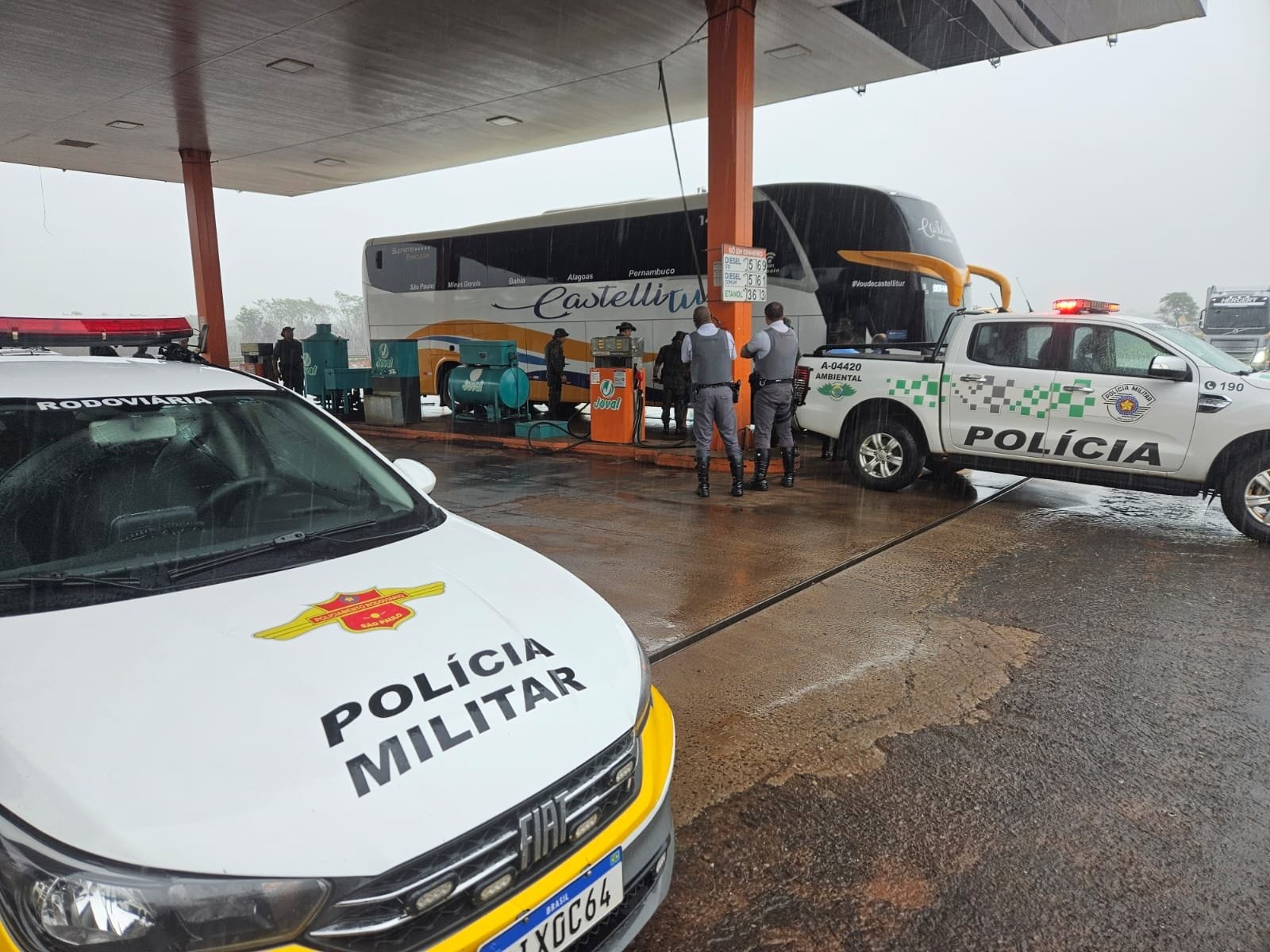 Passageiros de ônibus são multados em quase R$ 60 mil por maus-tratos a 17 aves em Rincão