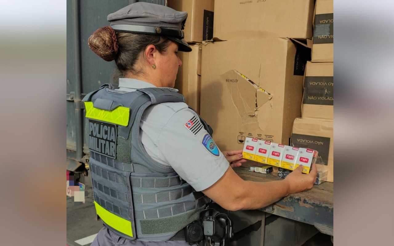 Polícia Rodoviária apreende dezenas de celulares e cigarros na Castello Branco no interior de SP