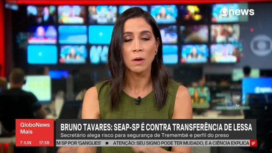 Bruno Tavares: SEAP-SP é contra transferência de Lessa - Programa: GloboNews Mais 