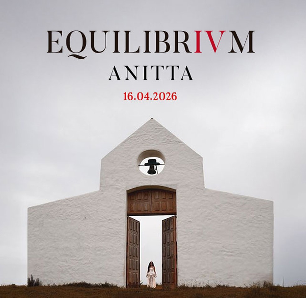 Imagem do teaser promocional em que Anitta revela a data de lançamento do álbum 'Equilibrium' — Foto: Reprodução / Facebook Anitta