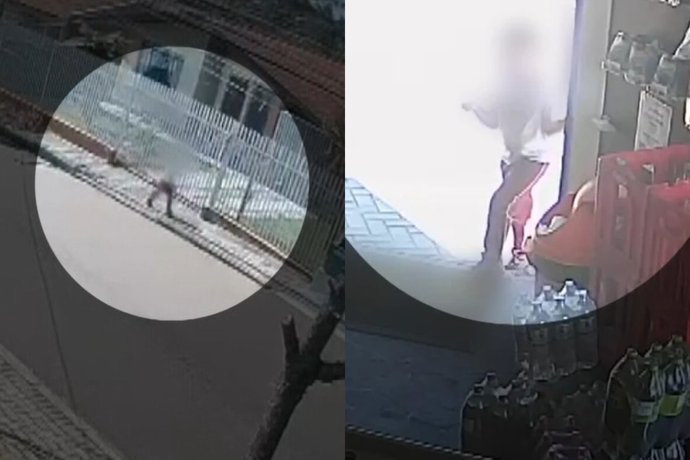 Menino autista foge de escola por portão aberto, passa por mercearia e chega em casa com ajuda de vizinho em Curitiba — Foto: Reprodução/RPC
