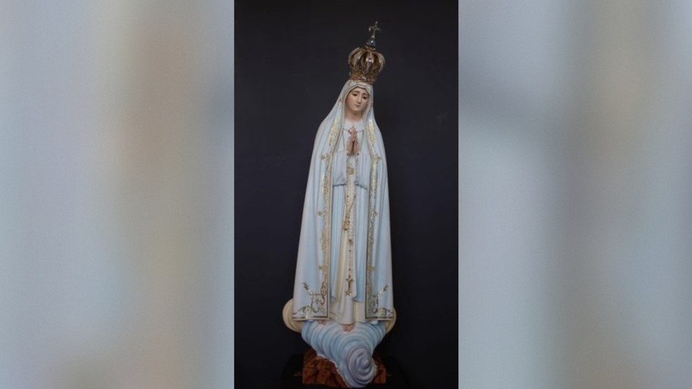 Imagem réplica oficial de Nossa Senhora de Fátima. — Foto: Divulgação/Diocese do Crato