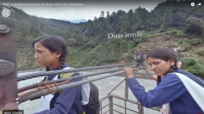 Vídeo 360: a impressionante jornada diária de duas irmãs para