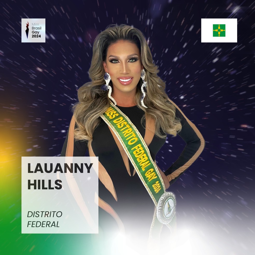 Lauanny Hills, do Distrito Federal — Foto: Miss Brasil Gay/Divulgação