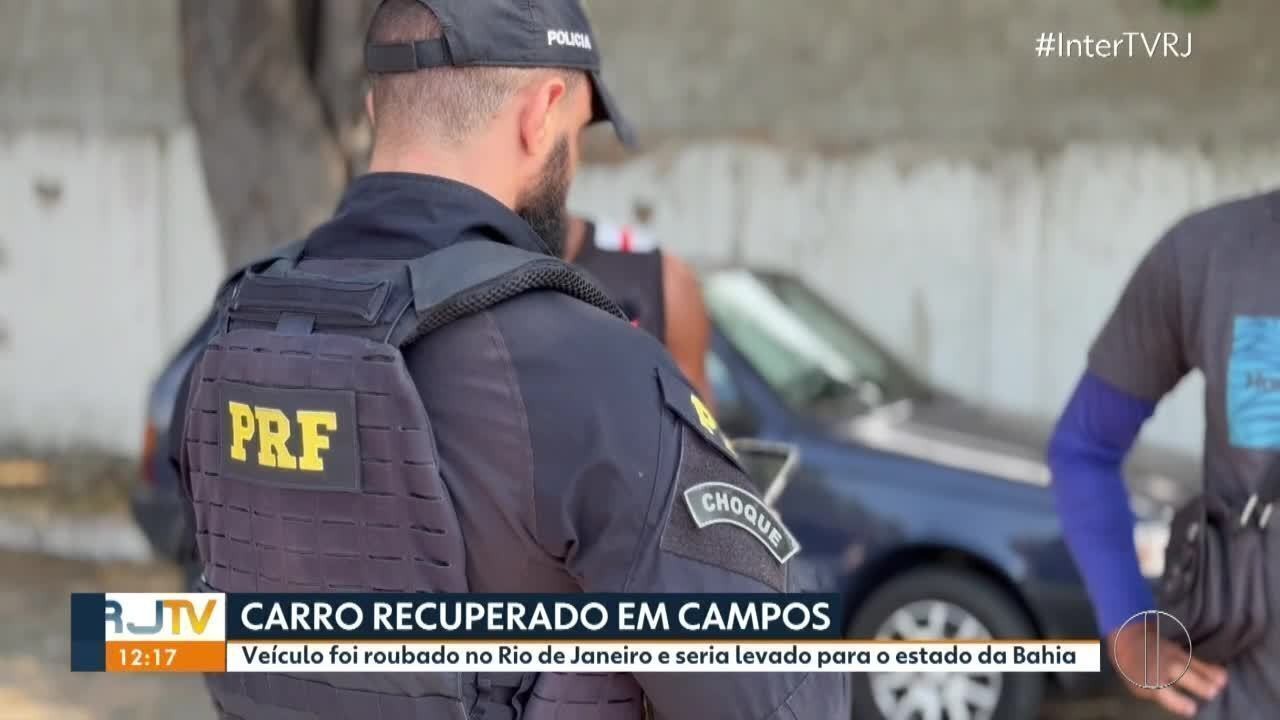 Em Campos, homem é preso pela PRF durante ação que recuperou carro roubado 