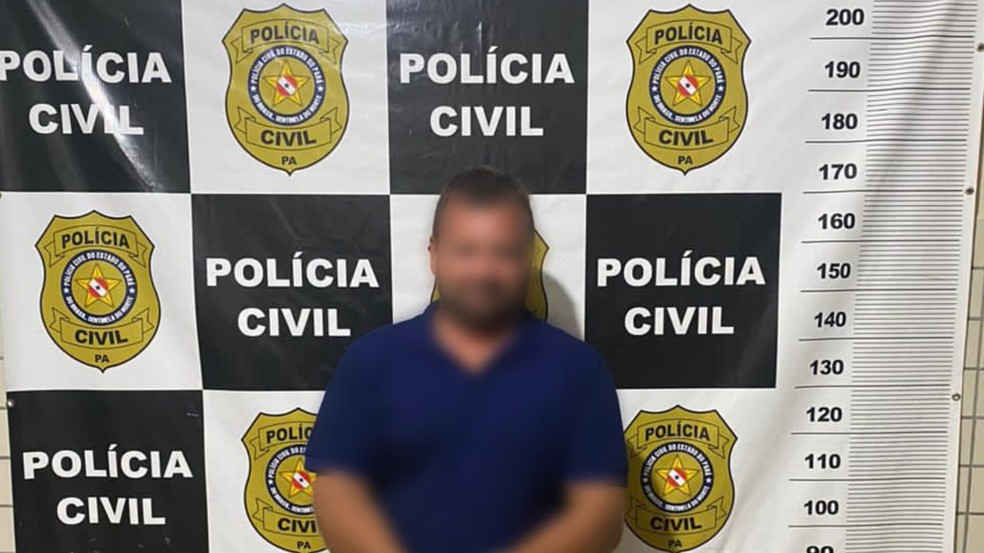 Suspeito de desmatar área de Unidade de Conservação Federal é preso em Altamira — Foto: Divulgação/PC