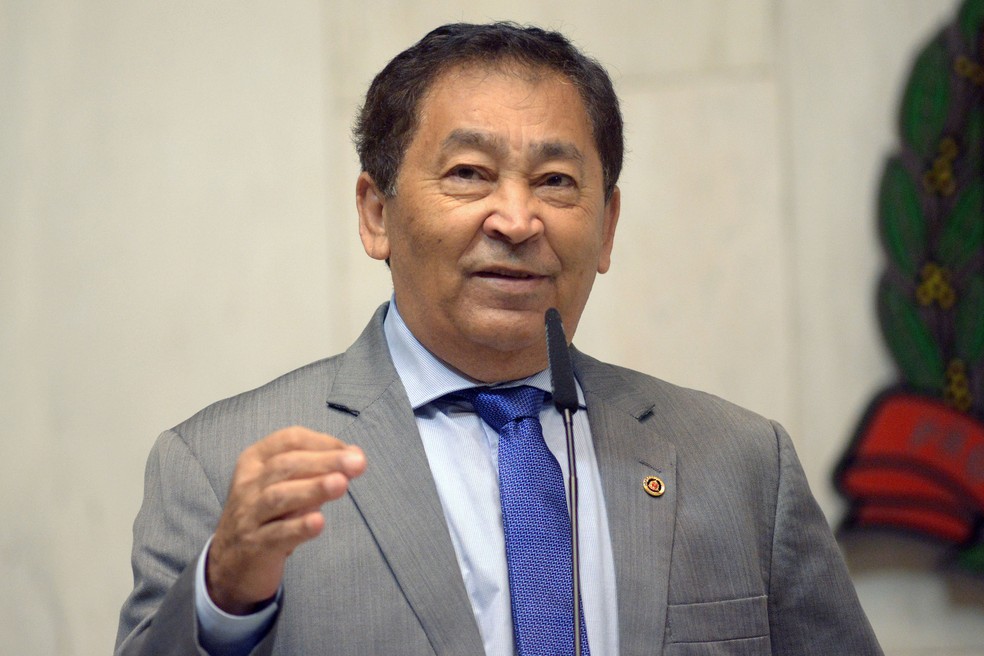 José Aprigio da Silva, candidato à reeleição em Taboão da Serra — Foto: José Antonio Teixeira/Alesp