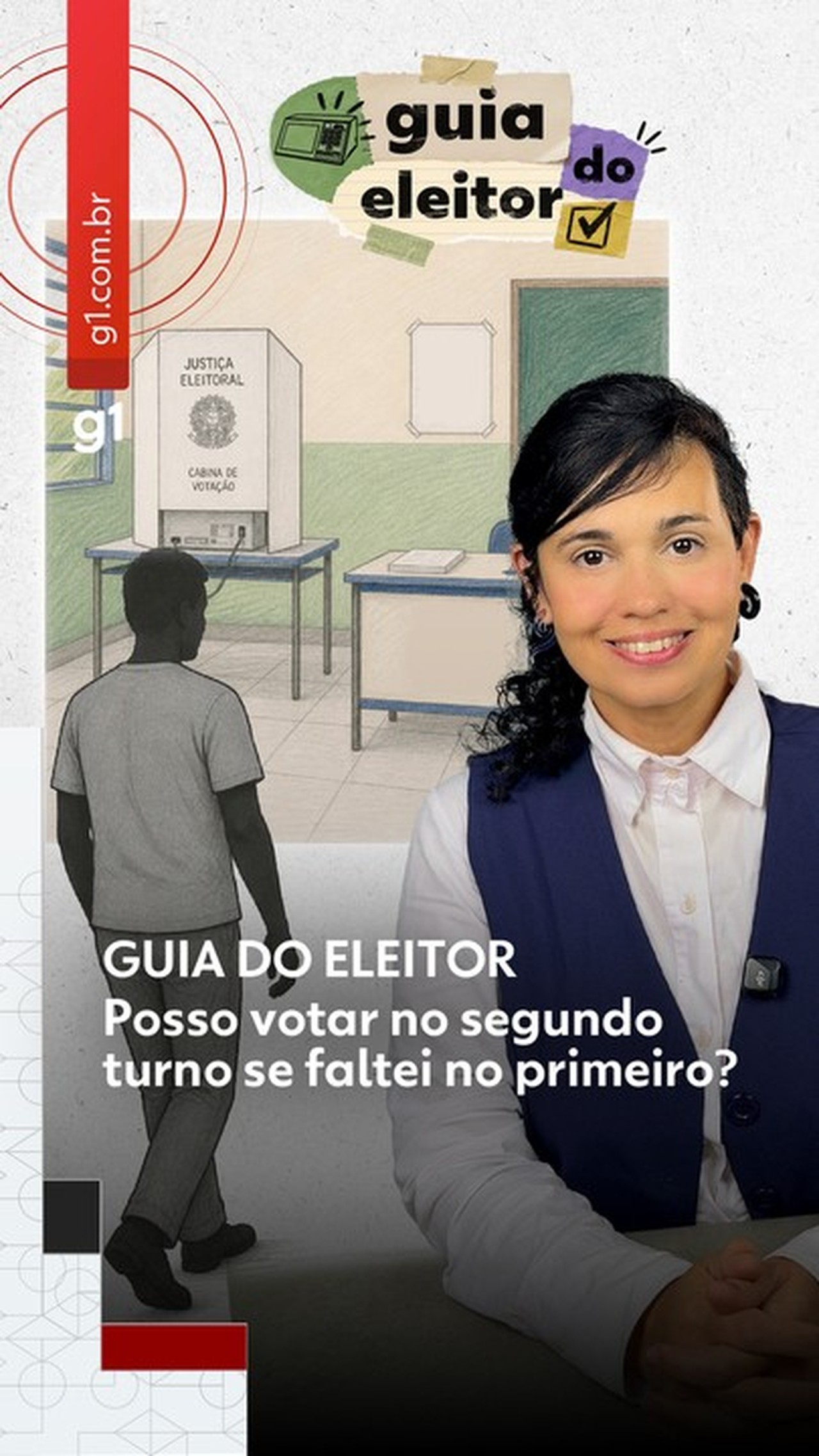 Posso votar no segundo turno sem ter ido ao primeiro?