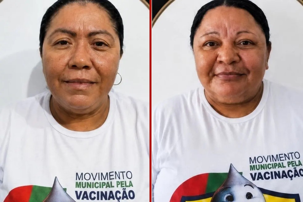 Maria Helena do Carmo, de 51 anos, e Cleidineia Eucaris da Costa, de 46 anos, eram agentes comunitárias — Foto: Reprodução