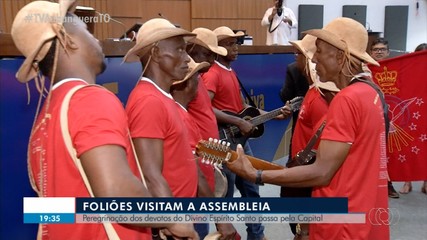 Foliões do Divino visitam a Aleto; saiba mais