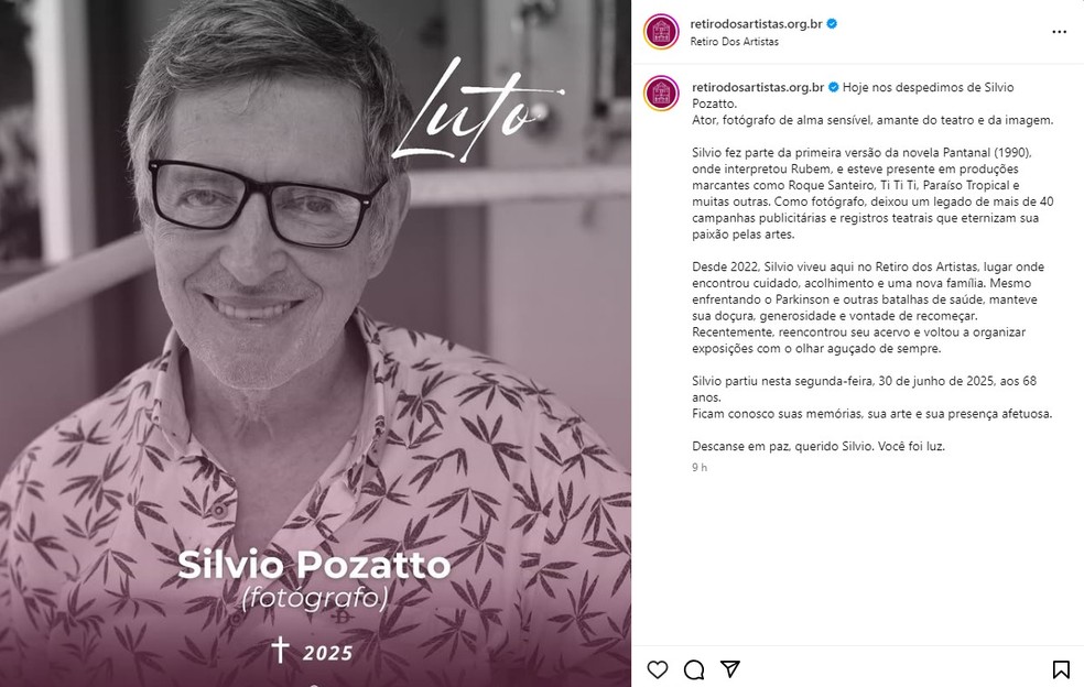 Silvio Pozatto - Ator e Fotógrafo