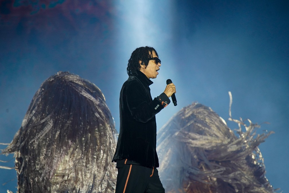 Djavan canta no Rock in Rio 2022 — Foto: Stephanie Rodrigues/g1