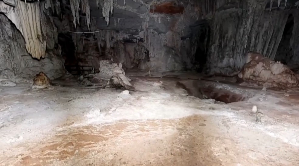 Tour virtual pelas cavernas do Parque Nacional do Peruaçu. — Foto: TV Globo/Reprodução