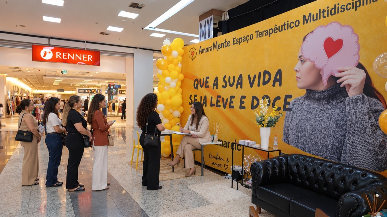 Pátio Limeira Shopping reúne ações de saúde mental no Setembro Amarelo