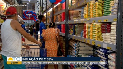 Consumidores notam aumento no preço da cesta básica em Palmas