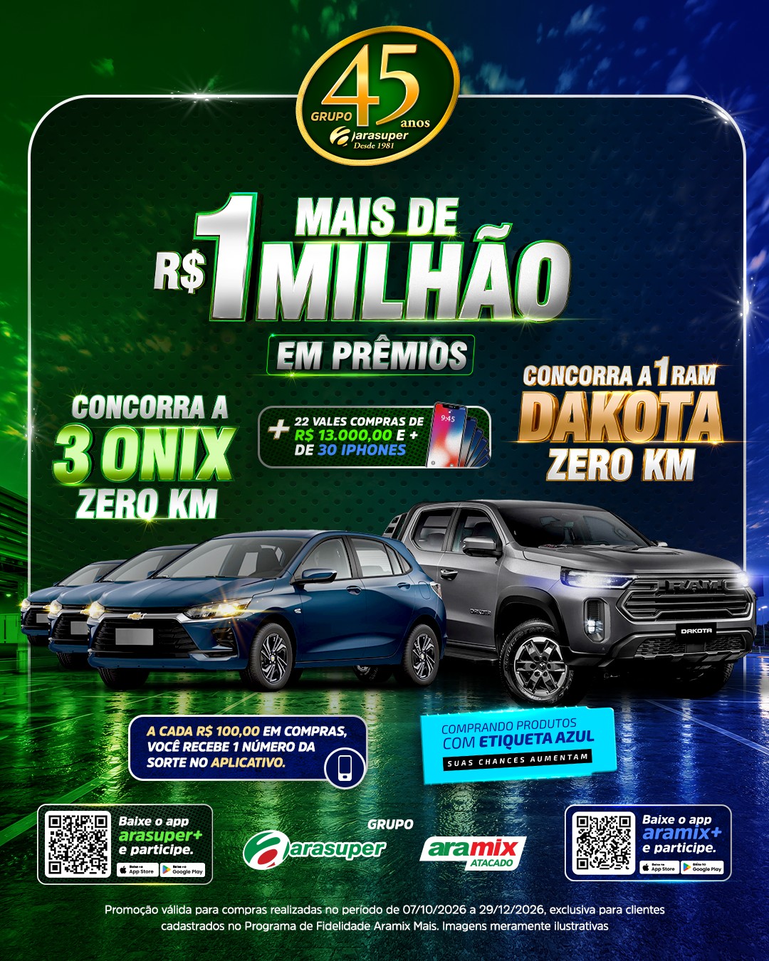 Arasuper celebra 45 anos de história com campanha inédita no Acre