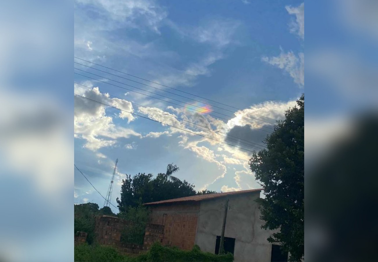 'Mancha colorida' no céu intriga moradora no interior do Tocantins; veja vídeo