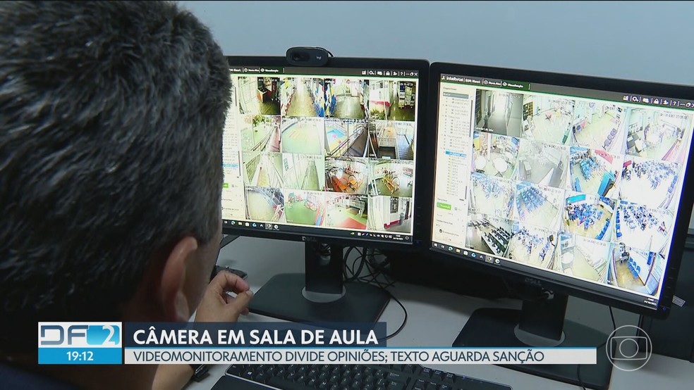 Instalação de câmeras em salas de aula no DF divide opiniões entre segurança e vigilância — Foto: TV Globo/Reprodução