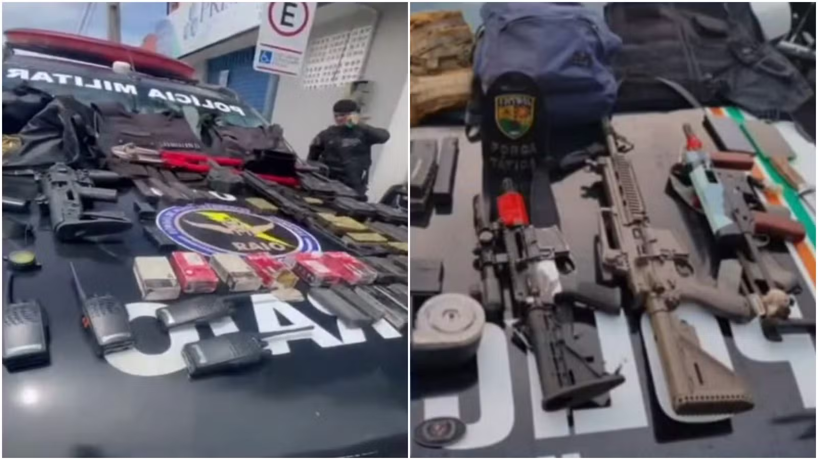 Polícia apreende arsenal, prende 8 e mata um criminoso durante confronto no interior do Ceará