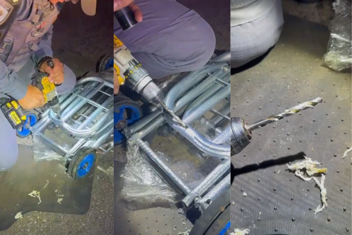 Droga é encontrada em canos de carrinhos de carga e boliviano é preso em ônibus na Raposo Tavares