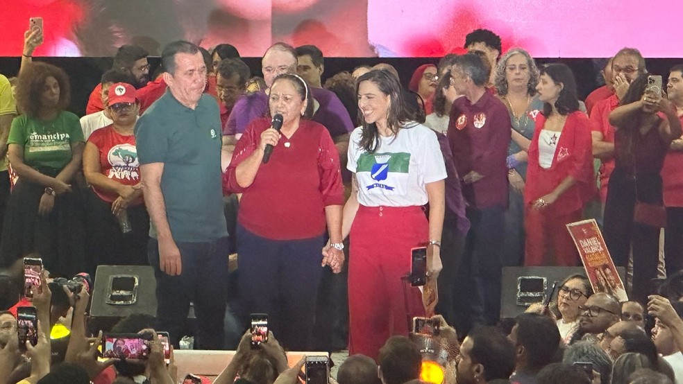 PT oficializa Natália Bonavides como candidata à Prefeitura de Natal — Foto: Kléber Teixeira/Inter TV Cabugi