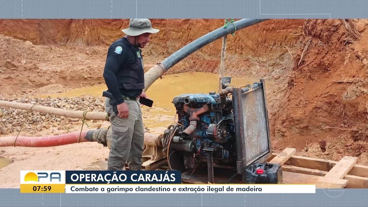 Operação do ICMBio destrói garimpos ilegais em área de proteção ambiental em Parauapebas, no Pará