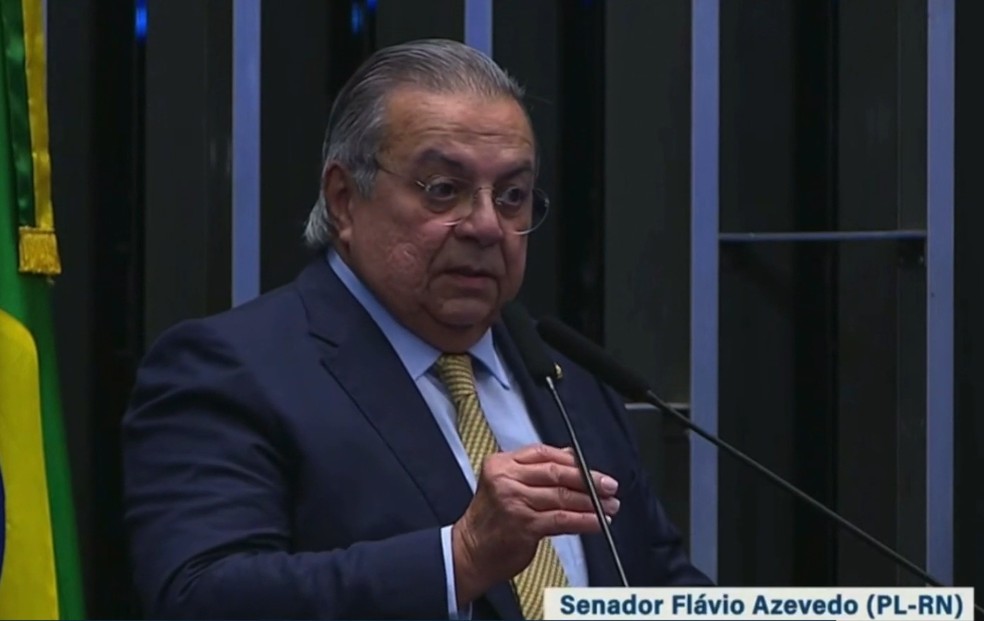 Flávio Azevedo assume como senador pelo Rio Grande do Norte — Foto: Divulgação/TV Senado