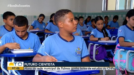 Estudante da rede municipal de Palmas ganha bolsa de estudos do CNPq