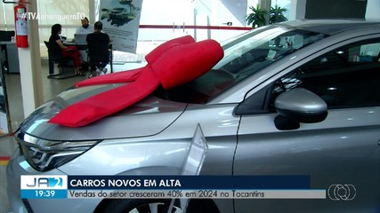 Venda de carros novos cresce cerca de 40% no Tocantins em 2024