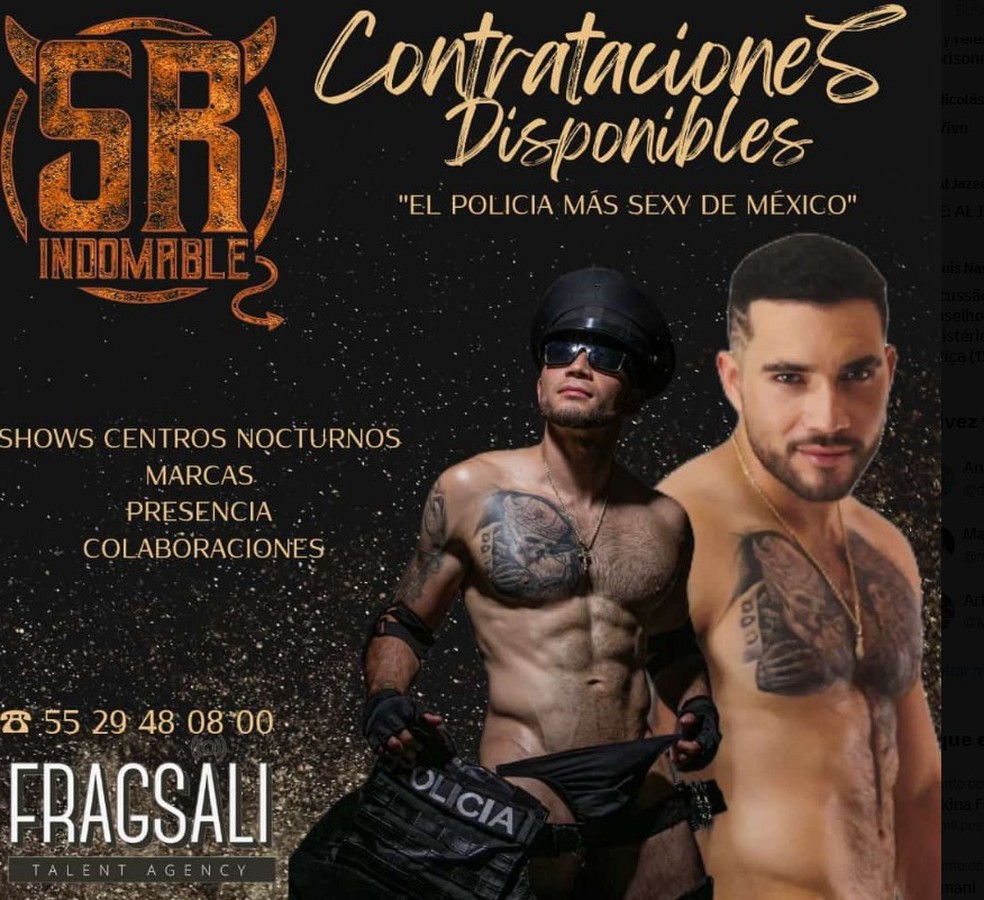 Influencer grava vídeo pornô em vagão de metrô, sem autorização, com  policial mais sexy do México | Mundo | G1