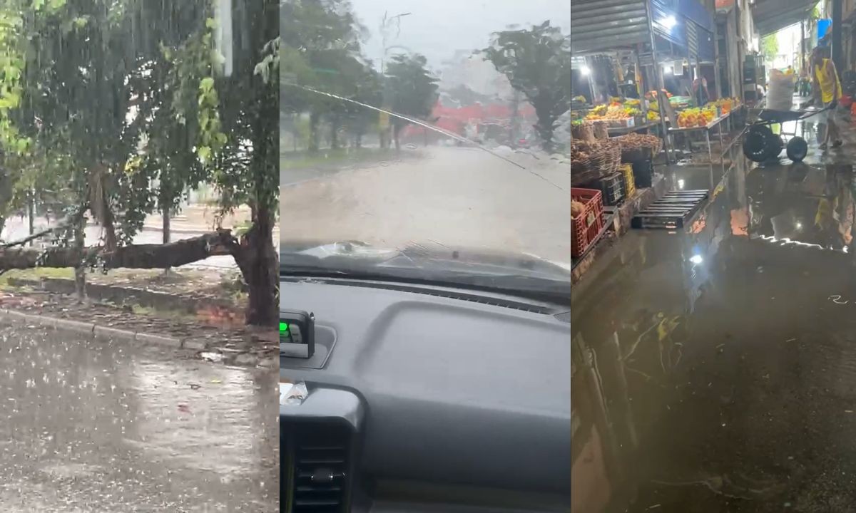 Salvador tem pontos de alagamento após chuva forte; capital e outras 44 cidades estão sob alerta laranja