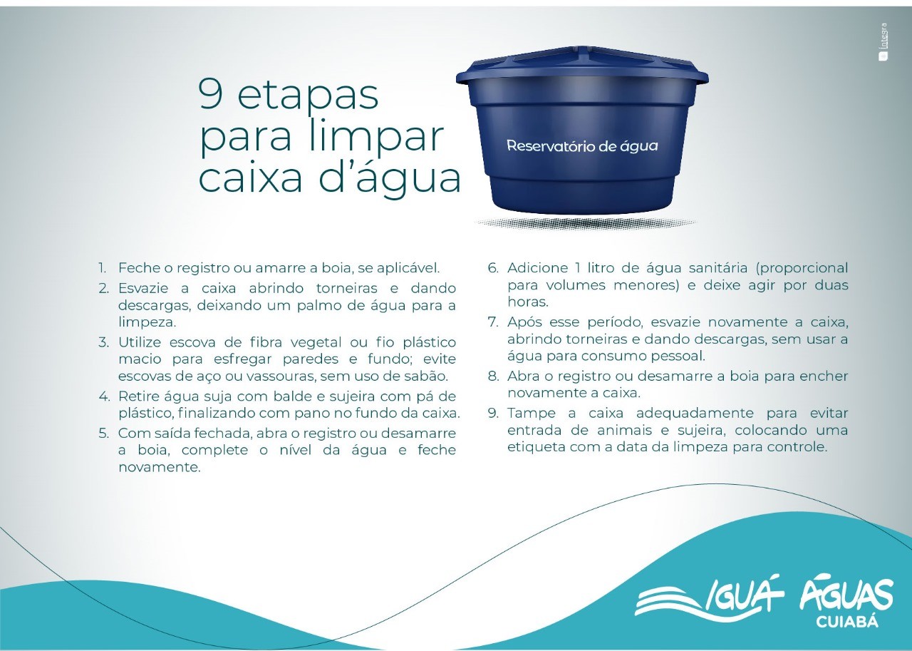 Manutenção adequada da caixa d’água é uma das aliadas na prevenção da dengue