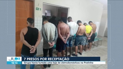 Em Belém, sete homens são presos por receptação de eletrodomésticos