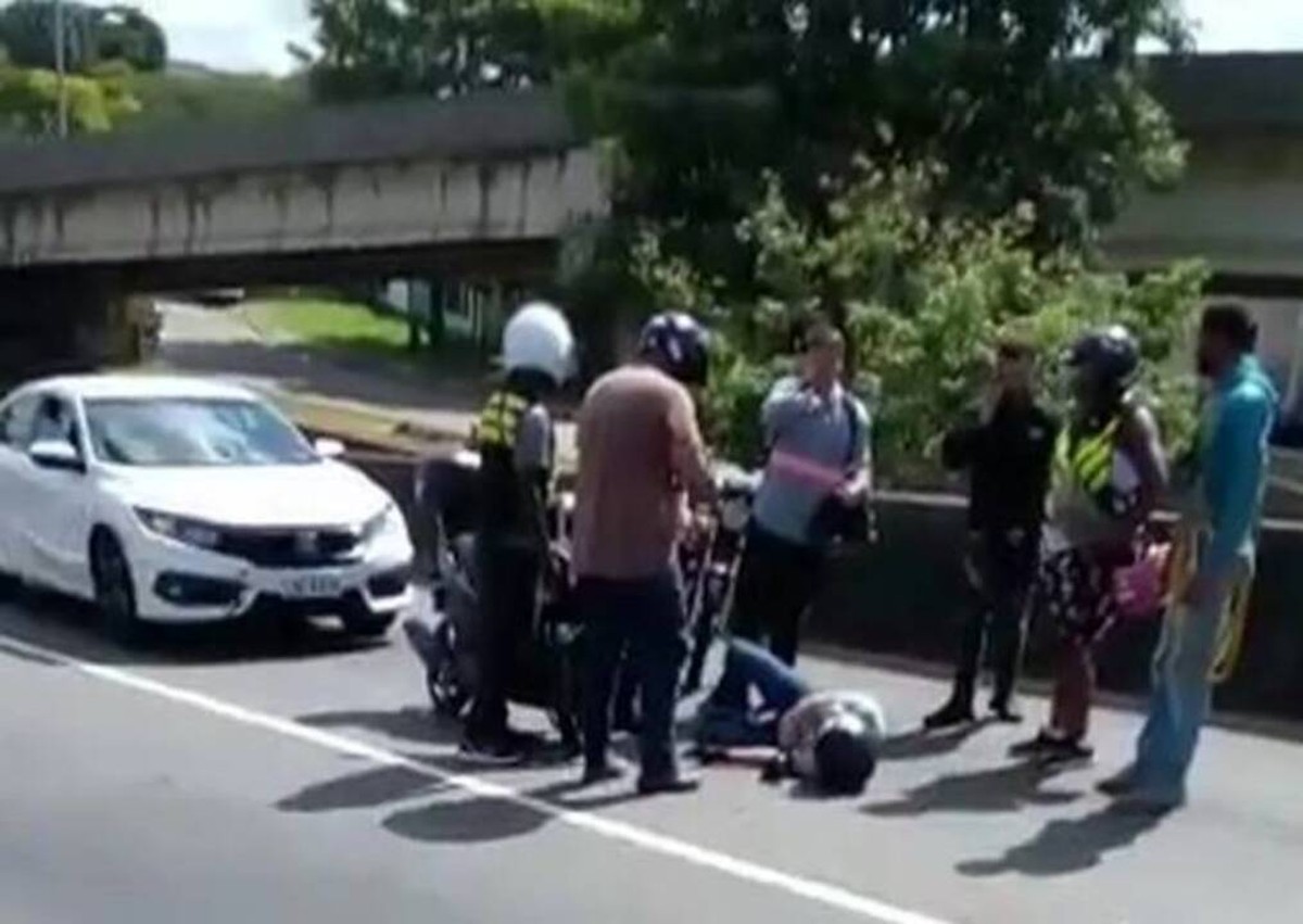 Motociclista Sofre Acidente Ao Tentar Desviar De Linha Chilena Na