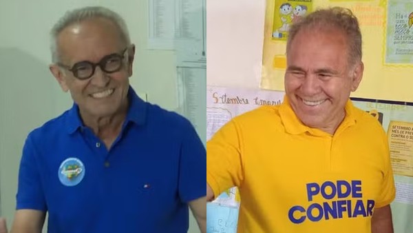 Cícero Lucena (Progressistas) e Marcelo Queiroga (PL). — Foto: Arte/g1